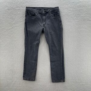 Levis Jeans Mens 38x32 Gray 511 Slim Stretch Denim Grunge Goth Rock Minimalist